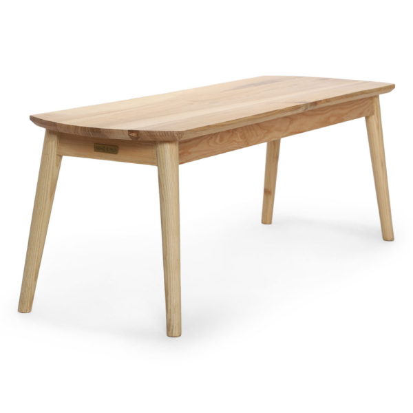 Buy wooden furniture online - Lap and Dado Solna ash wood bench for dining room or entryway- midcentury modern style