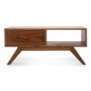 Buy wooden furniture online - Lap and Dado Catania solid teak wood coffee table / centre table with storage