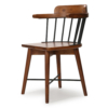 Buy wooden dining chair / dining table set or study table chair online in India - Lap and Dado Goma teak wood and metal dining chair / study table chair - mid century modern