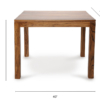 Buy wooden dining room furniture online - Lap and Dado Varna solid teak wood 4-seater dining table
