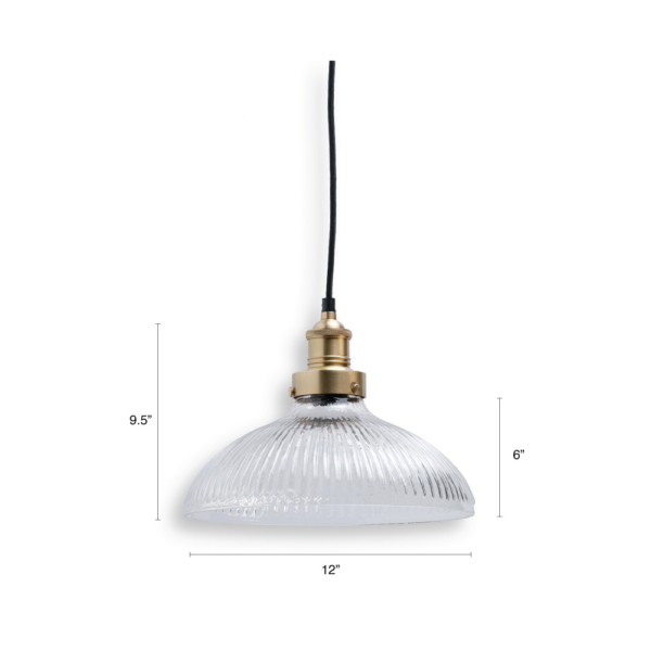 Buy ceiling lights online - Lap and Dado Arsoli ceiling light with fluted glass shade and brass finish holder