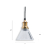 Buy ceiling lights online - Lap and Dado Baku ceiling light with fluted glass shade and brass finish holder