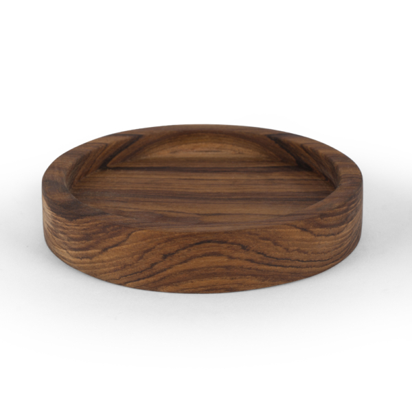 Buy wooden and ceramic tableware online - Lap and Dado Palma teak wood coaster