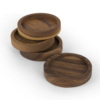 Buy wooden and ceramic tableware online - Lap and Dado Palma teak wood coaster