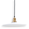 Buy ceiling lights online - Lap and Dado Tahe ceiling light with white shade and brass finish holder