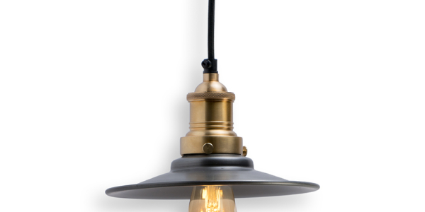 Buy ceiling lights online - Lap and Dado Tahe ceiling light with pewter shade and brass finish holder