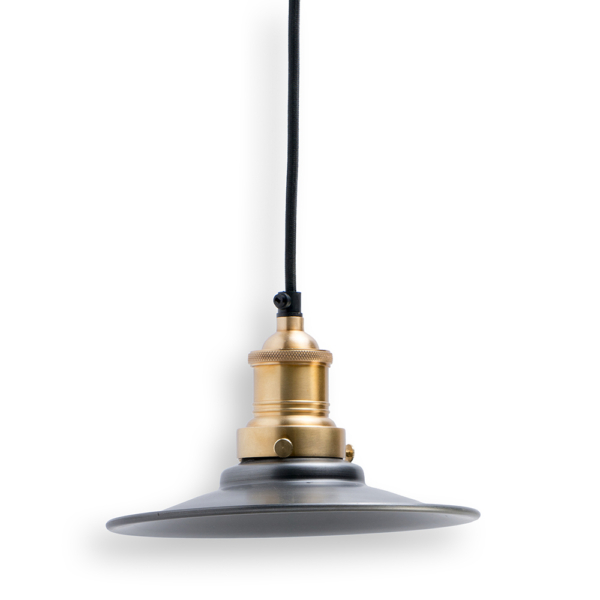 Buy ceiling lights online - Lap and Dado Tahe ceiling light with pewter shade and brass finish holder