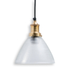 Buy ceiling lights online - Lap and Dado Dorado ceiling light with glass shade and brass finish holder