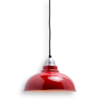 Buy ceiling lights online - Lap and Dado Cheshire ceiling light with red shade and silver metal holder