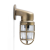 Buy lights online - Lap and Dado - shop outdoor lights - Ares industrial vintage outdoor light in a brass finish and glass shade