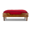 Buy pet furniture online - Lap and Dado Hatchi teak wood pet bed for dogs and cats with dog bed cushion