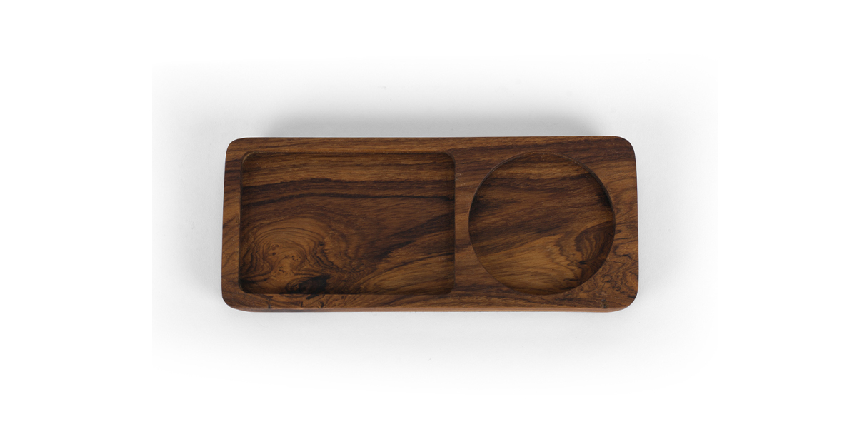 Kanbe teak single serve tray_1