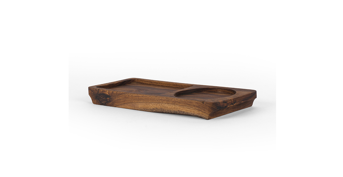 Kanbe teak single serve tray_2