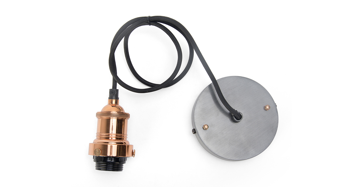 Luxor Ceiling Light Pewter 7″_4