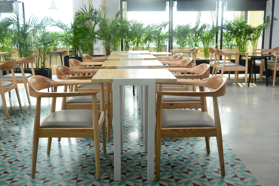 Lap and Dado Alma Cafe and Bakery Furniture - Custom-made Cafe Tables and Kennedy Chairs