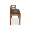 Buy furniture online - solid teak wood furniture crafted with quality materials - Lap & Dado furniture contemporary design, sleek Batur teak wood bench with premium fabric upholstery