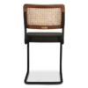 Buy rattan and wood furniture online - Cesca Chair - solid teak wood furniture crafted with quality materials - Lap & Dado furniture mid-century modern design, Halden teak wood and cane work study chair or dining chair with powder coated steel legs and premium upholstery