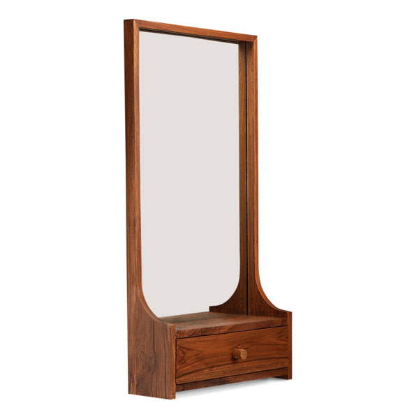 Buy wood mirror and vanity furniture online - Lap and Dado furniture, contemporary design Kent Mirror Vanity for entryway or bedroom