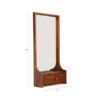 Buy wood mirror and vanity furniture online - Lap and Dado furniture, contemporary design Kent Mirror Vanity for entryway or bedroom