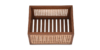 Buy cane work storage baskets online - Lap & Dado furniture studio - Derby rattan and wood storage baskets, display baskets for home decor