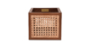 Buy cane work storage baskets online - Lap & Dado furniture studio - Derby rattan and wood storage baskets, display baskets for home decor