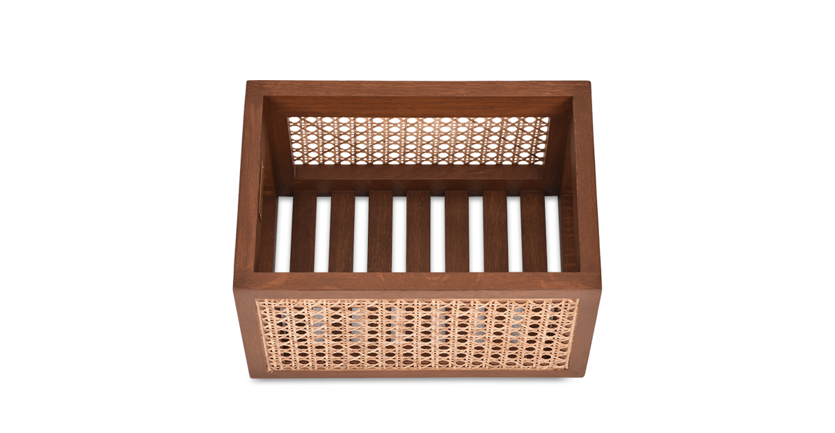 Lap & Dado Derby Rattan Box Small 4 Buy cane work storage baskets online - Lap & Dado furniture studio - Derby rattan and wood storage baskets, display baskets for home decor