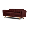 Buy wood furniture online - Buy Sofa online crafted with quality materials - Lap & Dado furniture contemporary mid-century modern design, Hobbs Sofa with solid oak wood legs and premium easy clean upholstery