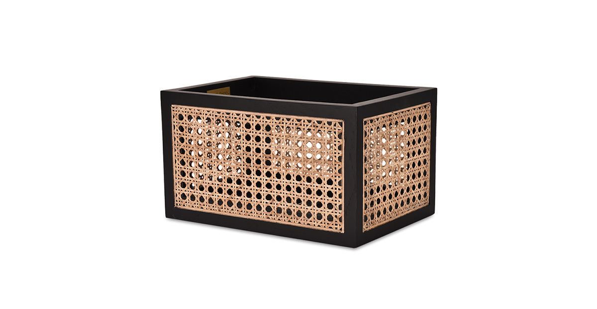 Lap-&-Dado-Suri-Rattan-Storage-Basket Buy cane work storage baskets online - Lap & Dado furniture studio - Suri rattan and wood storage baskets, display baskets for home decor