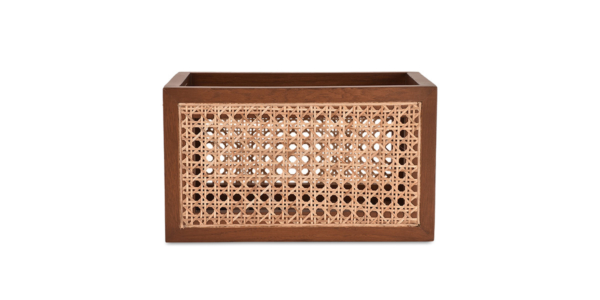 Buy cane work storage baskets online - Lap & Dado furniture studio - Derby rattan and wood storage baskets, display baskets for home decor