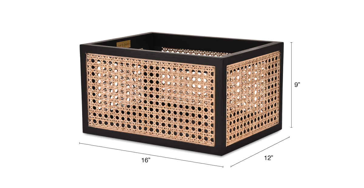 Lap & Dado Suri Rattan Box Big 5.jpg Buy cane work storage baskets online - Lap & Dado furniture studio - Suri rattan and wood storage baskets, display baskets for home decor