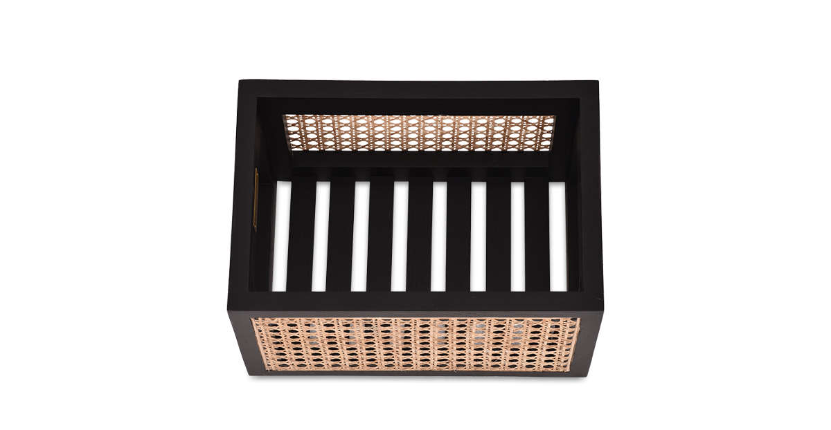 Lap & Dado Suri Rattan Box small 4 Buy cane work storage baskets online - Lap & Dado furniture studio - Suri rattan and wood storage baskets, display baskets for home decor