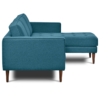 Buy L sofa furniture online - Buy sectional Sofa online crafted with quality materials - Lap & Dado furniture contemporary mid-century modern design, Lenox sectional L Sofa with solid teak wood legs and premium easy clean upholstery