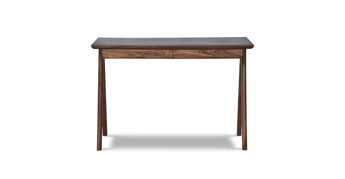 Lap-&-Dado-Lyon-Study-Table-1---updated Buy wood study table online - Lap and Dado furniture, contemporary mid-century modern design Lyon Desk teak wood study table for study room or office - Pierre Jeanneret Chandigarh Chair