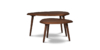 Buy wood furniture online - Buy expertly crafted nested coffee table - Lap and Dado furniture studio, Merida solid teak wood nested coffee table for living room/ family room