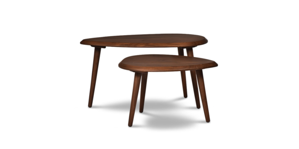 Buy wood furniture online - Buy expertly crafted nested coffee table - Lap and Dado furniture studio, Merida solid teak wood nested coffee table for living room/ family room