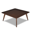 Buy wood furniture online - Buy expertly crafted wood coffee table - Lap and Dado furniture studio, Tempe solid teak wood square coffee table for living room/ family room