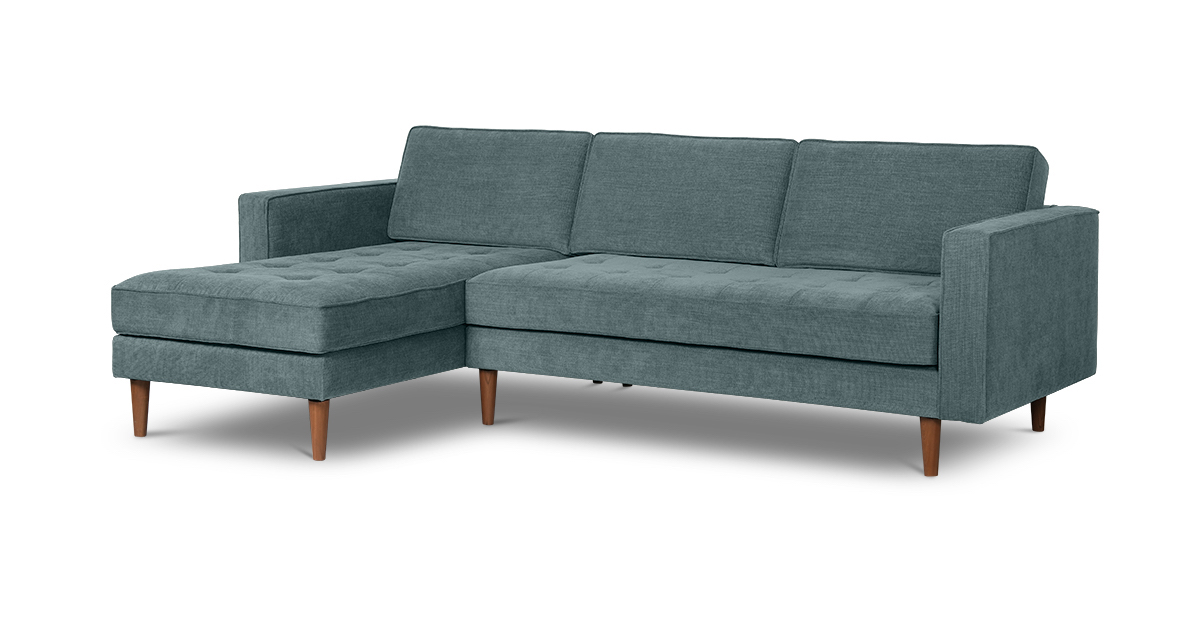 Lap and Dado Lenox Sectional - Left - Copeland Denim 1