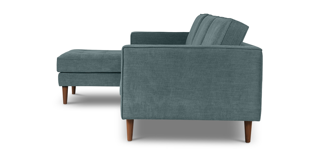 Lap and Dado Lenox Sectional - Left - Copeland Denim 2