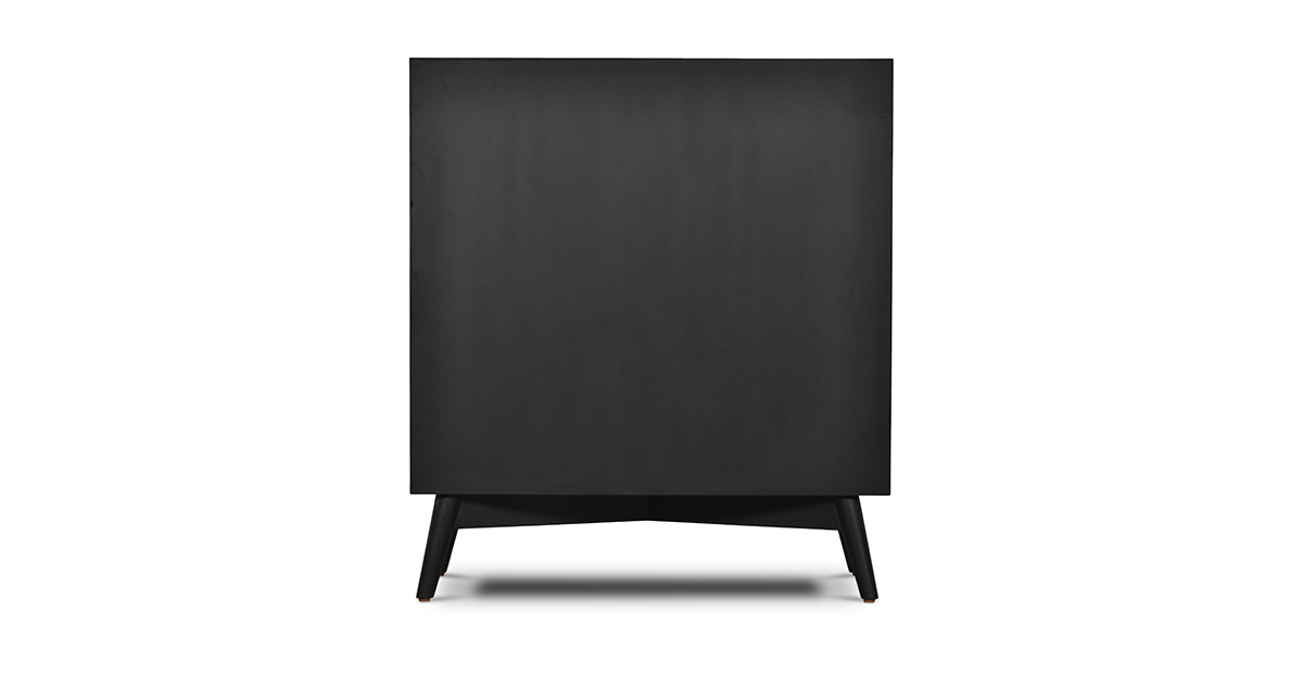 Lap and Dado Wells Rattan Bar Black 4