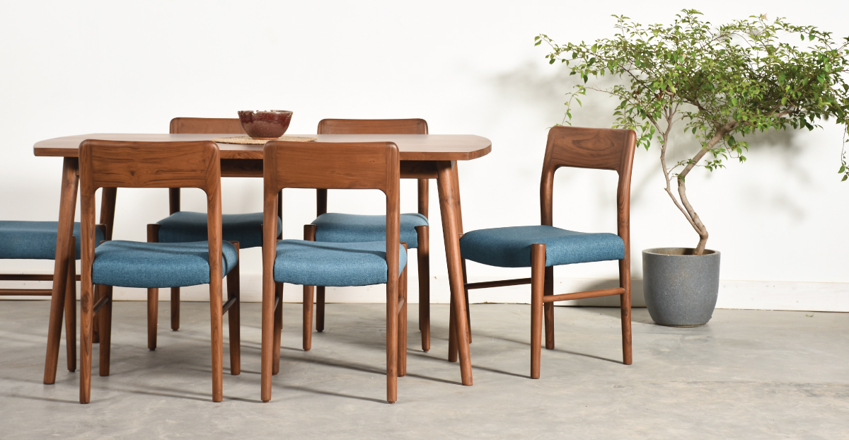 Lap and Dado Aspen Teak Dining Table 5