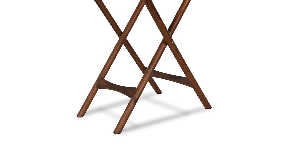 Lap and Dado Amora Teak and Rattan Tray Table 6