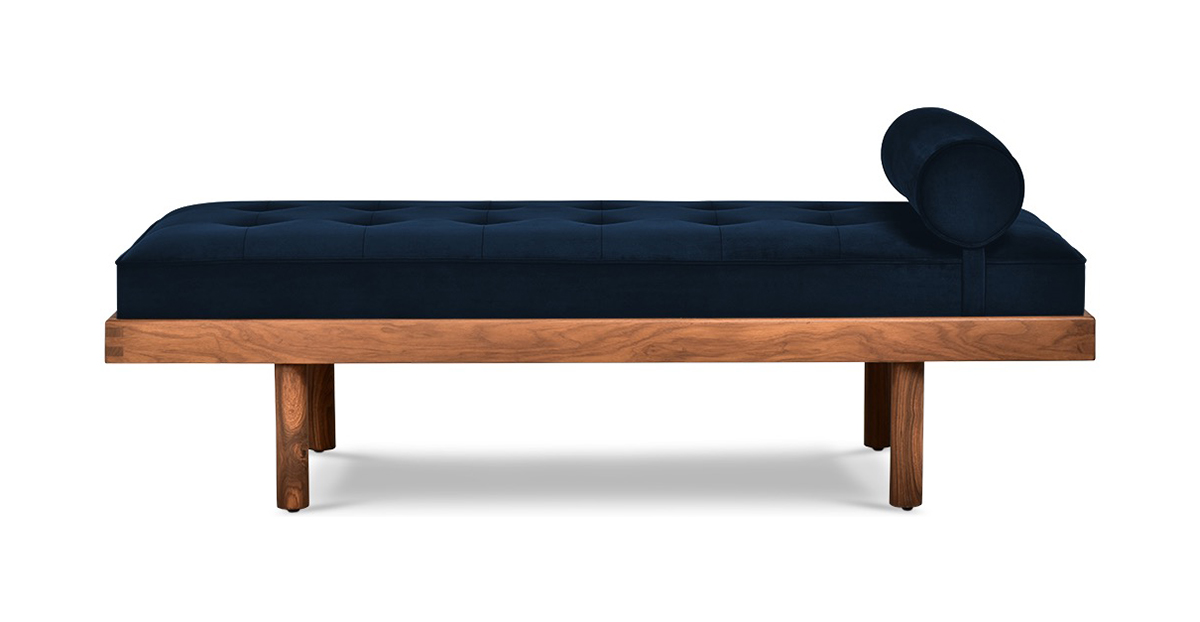 Lap and Dado Oban Teak Daybed Indigo 1