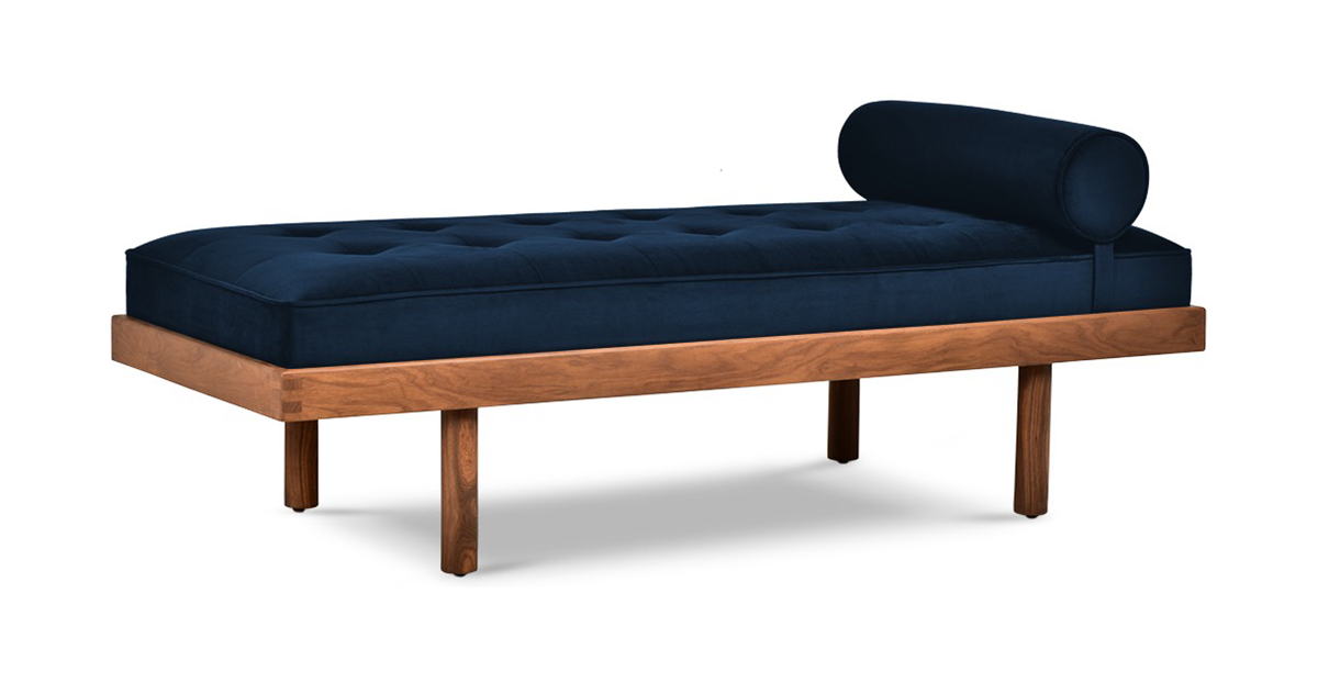 Lap and Dado Oban Teak Daybed Indigo 2