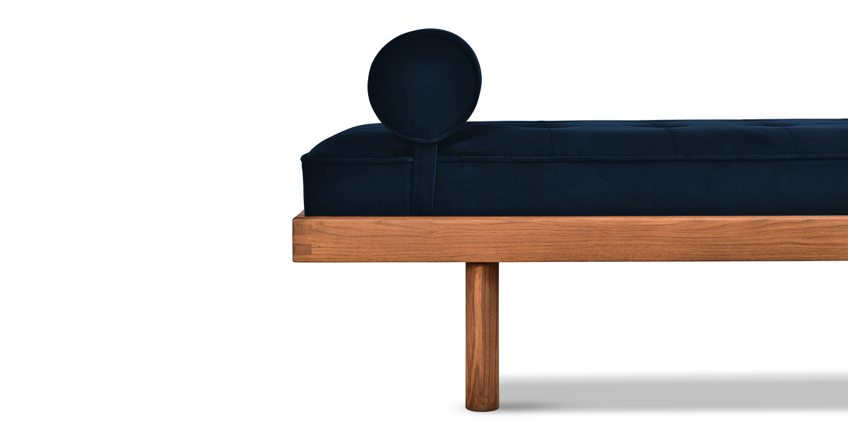 Lap and Dado Oban Teak Daybed Indigo 6