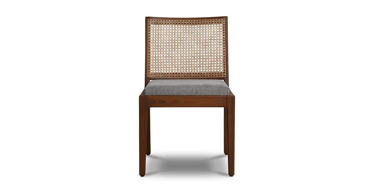 Lap and Dado Lille Teak and Rattan Dining Chair - Bingle Gull 4