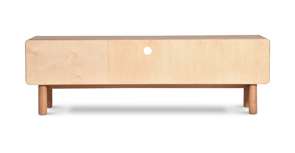 Lap and Dado Bonn Oak Media Unit 4