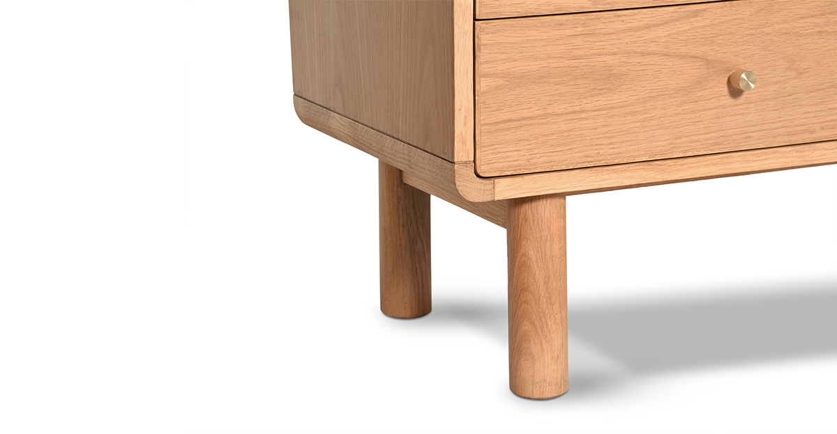 Lap and Dado Bonn Oak Media Unit 7