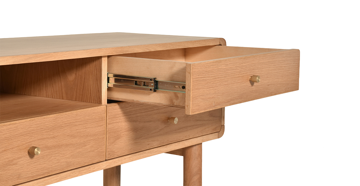Lap and Dado Bonn Oak Media Unit 9