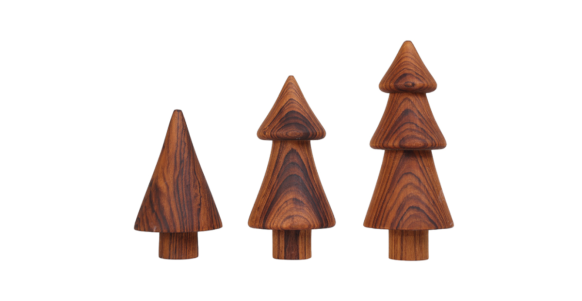 Lap and Dado Donner Teak Christmas Trees 1