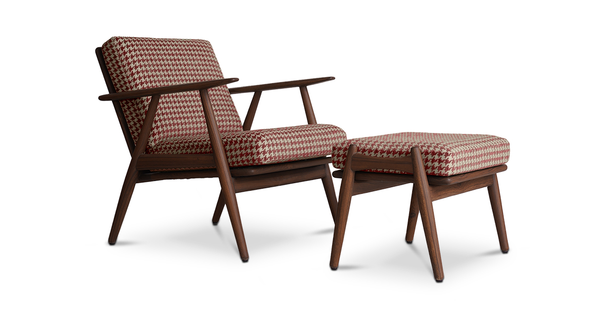 Lap and Dado Aden Teak Lounge Chair - Crimson 10